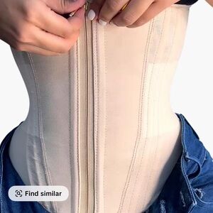 Shapshe Nude Waist Trainer Front Zip Closure- S